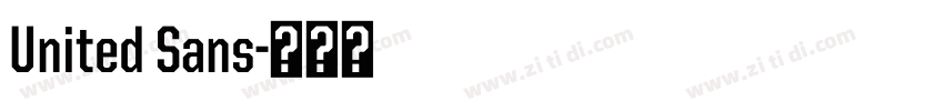 United Sans字体转换 United Sans字体转换